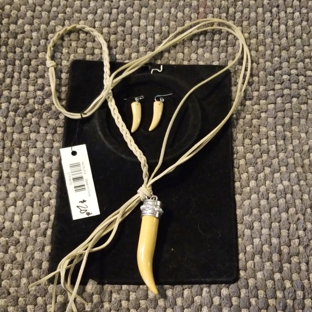 Necklace and earrings
